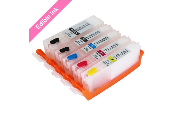 Refillable Edible Ink Cartridge Set for Canon PGI-550 - CLI-551 Cartridges.