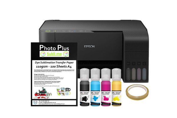 Dye Sublimation Printer Bundle - Epson Ecotank ET-2811 & Dye Sublimation Printing Accessory Kit. Dye Sublimation Printer Bundle - Epson Ecotank ET-2811 & Dye Sublimation Printing Accessory Kit.