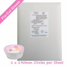 24 x A4 Printable Edible Icing Sheets with 1 Pre-cut 190mm (7.5") Circle per Sheet