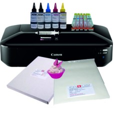 Edible A3 Printer Bundle, Canon IX6850, Refillable Cartridges, Edible Ink, Icing Sheets & Wafer Paper.