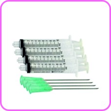Pack of 4 x 10ml syringes and Large needles