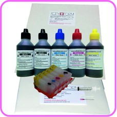Edible Printer Refillable Cartridge Accessory Kit for Canon PGI-5 with Icing & Wafer Papers.
