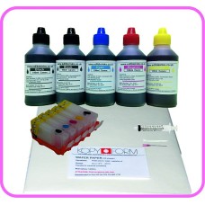 Edible Printer Refillable Cartridge Accessory Kit for Canon PGI-5 with Wafer Papers.