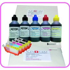 Edible Printer Refillable Cartridge Accessory Kit for Canon PGI-520 with Icing & Wafer Papers.