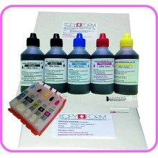 Edible Printer Refillable Cartridge Accessory Kit for Canon PGI-570, CLI-571 with Icing & Wafer Papers.