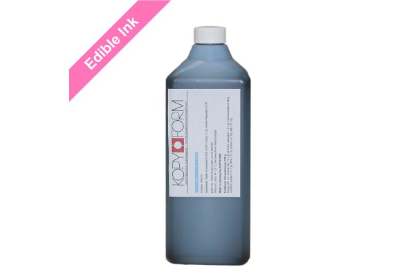 1000ml Bottle of Cyan Edible Ink for Canon Printers.