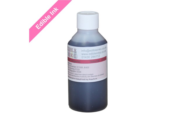 100ml Bottle of Magenta Edible Ink for Canon Printers.