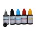150ml Bottled Edible Ink for Canon Printers - 5 x 30ml Set of CMYKK.