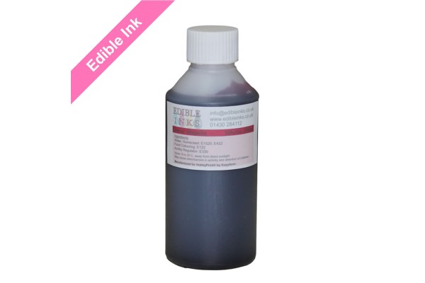 250ml Bottle of Magenta Edible Ink for Canon Printers.
