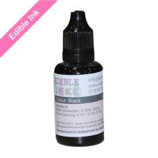 30ml Bottle of Black Edible Ink for Canon Printers.