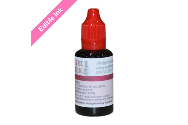 30ml Bottle of Magenta Edible Ink for Canon Printers.