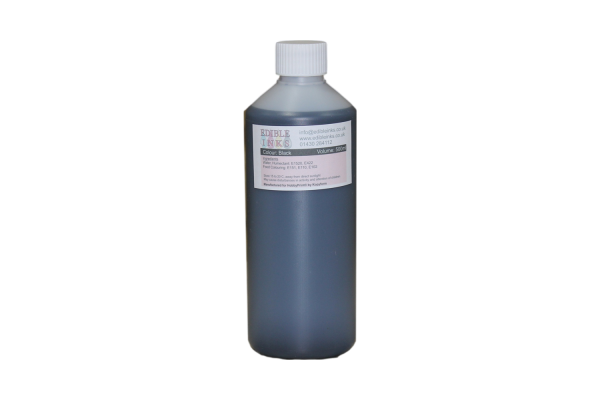 500ml Bottle of Black Edible Ink for Canon Printers.
