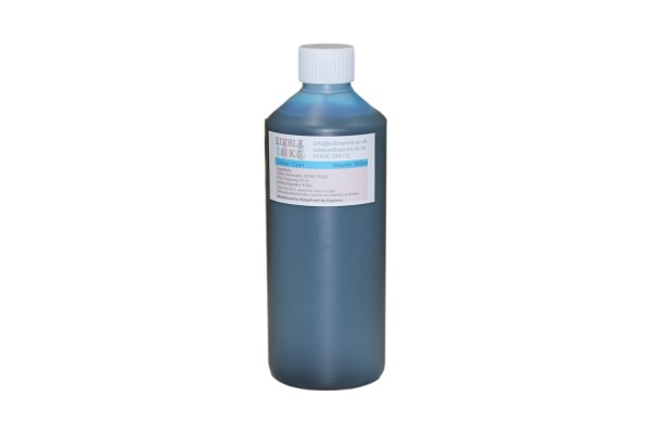 500ml Bottle of Cyan Edible Ink for Canon Printers.