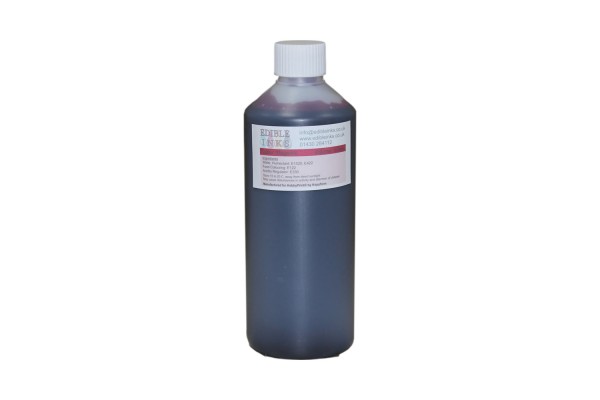 500ml Bottle of Magenta Edible Ink for Canon Printers.