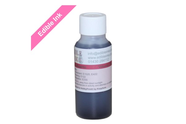 50ml Bottle of Magenta Edible Ink for Canon Printers.